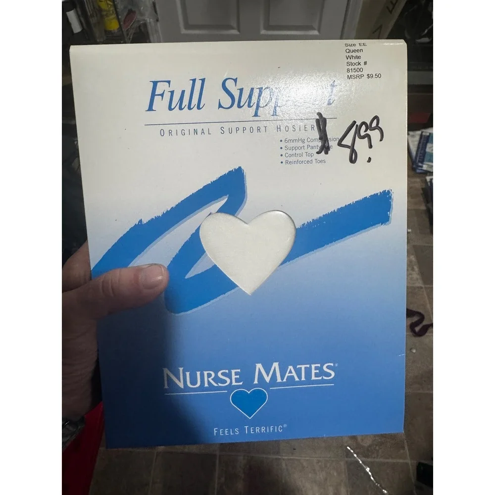 Nurse Mates Full Support Hosiery Set of 5 Mixed Colors Compression Pantyhose